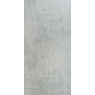 Freistehende Seitenwand 10 mm Kompakt, Breite 90 cm, Hhe 201 cm, Profile silber glnzend, schwarzer Kern, Dekor beidseitig Sichtbeton, Oberflche Feinstruktur